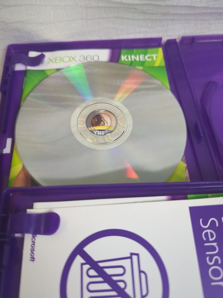 Microsoft Xbox 360 Kinect Motion Sensor Bar Black & 3 games bundle Dance Central