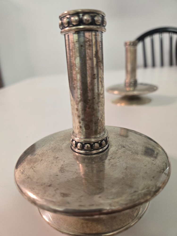 PAIR OF BUCCELLATI SILVER CANDLESTICKS
