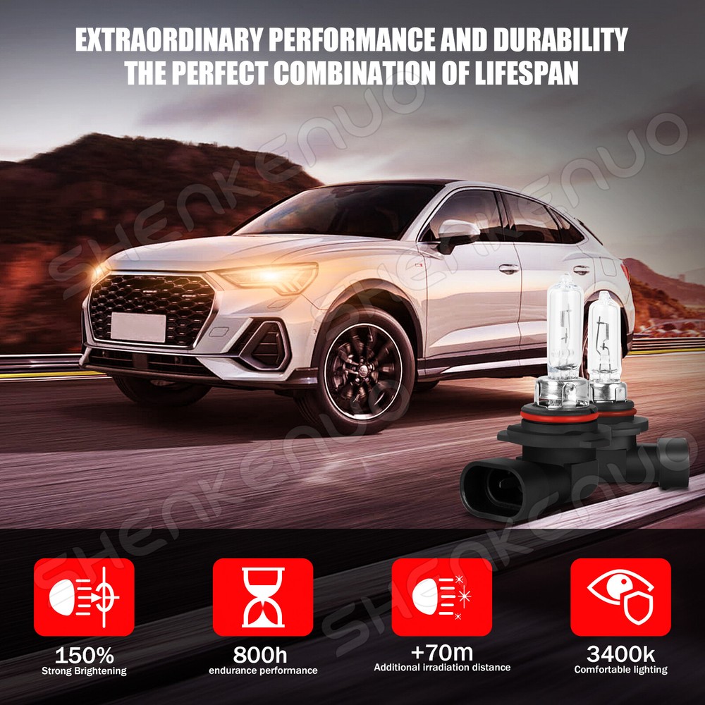 For Toyota Camry 2007-2017 Combo 4PC Halogen Headlight High Low Beam Bulbs 3400K