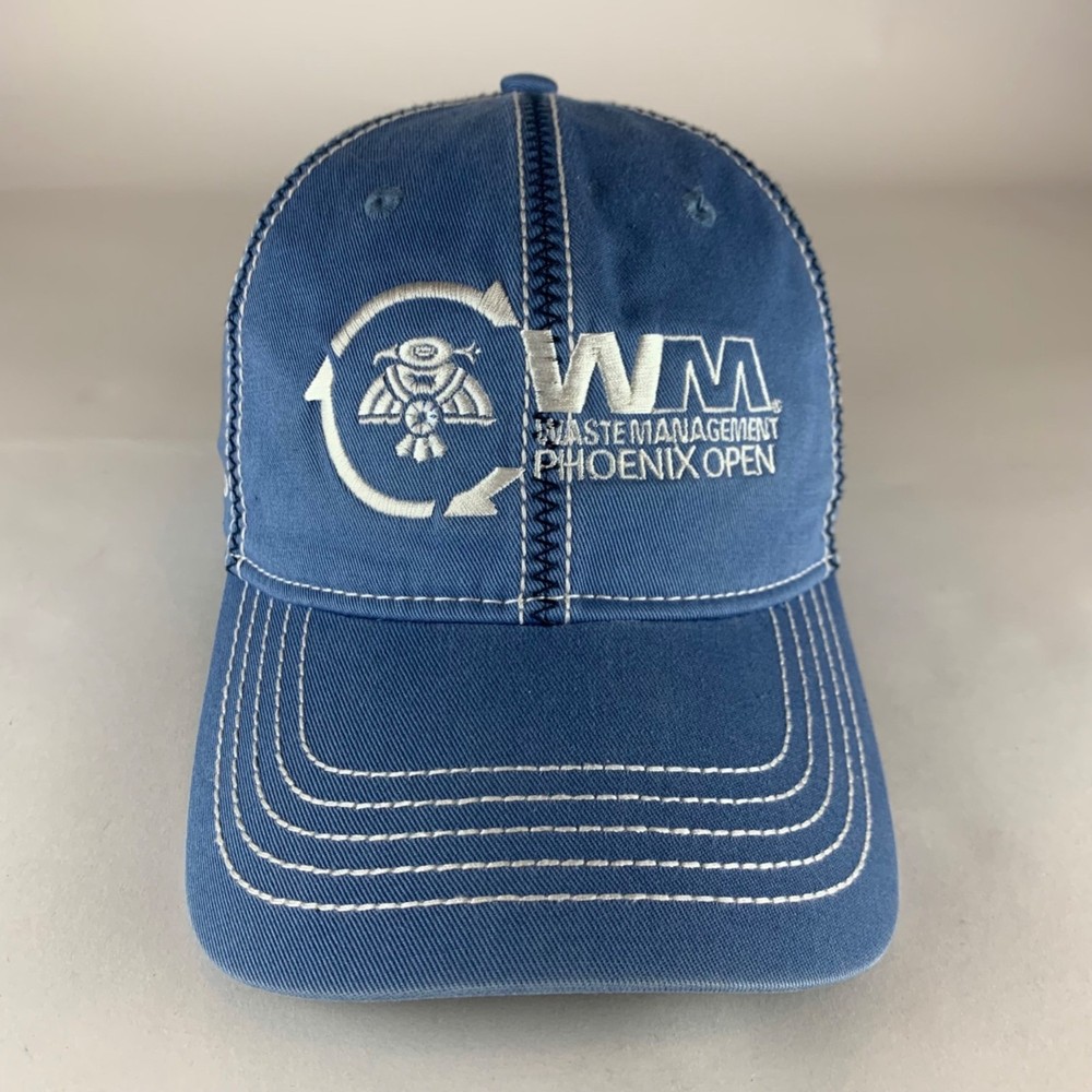 Waste Management Phoenix Open 2016 Blue Ahead Relaxed Fit Strapback Hat