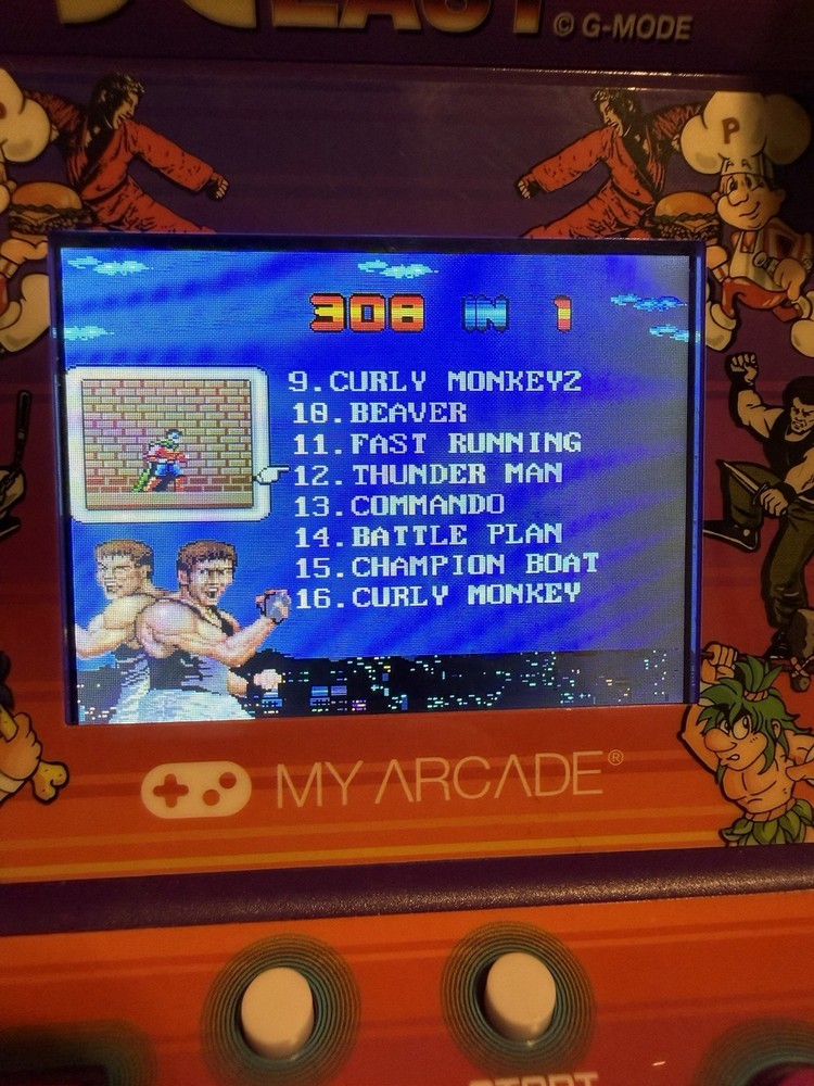 MyArcade Data East Hits Playable Mini Arcade Machine TESTED & WORKS!