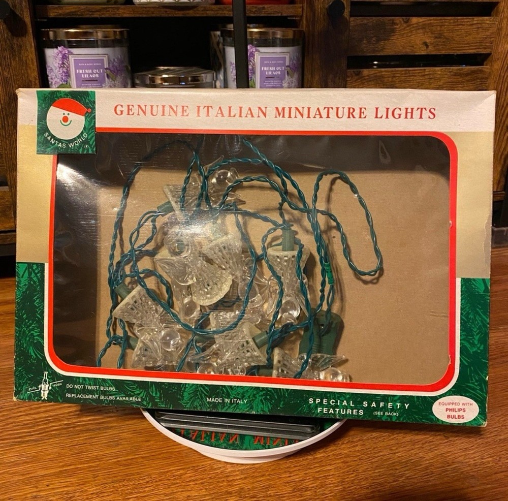 Vintage Angel Christmas Lights