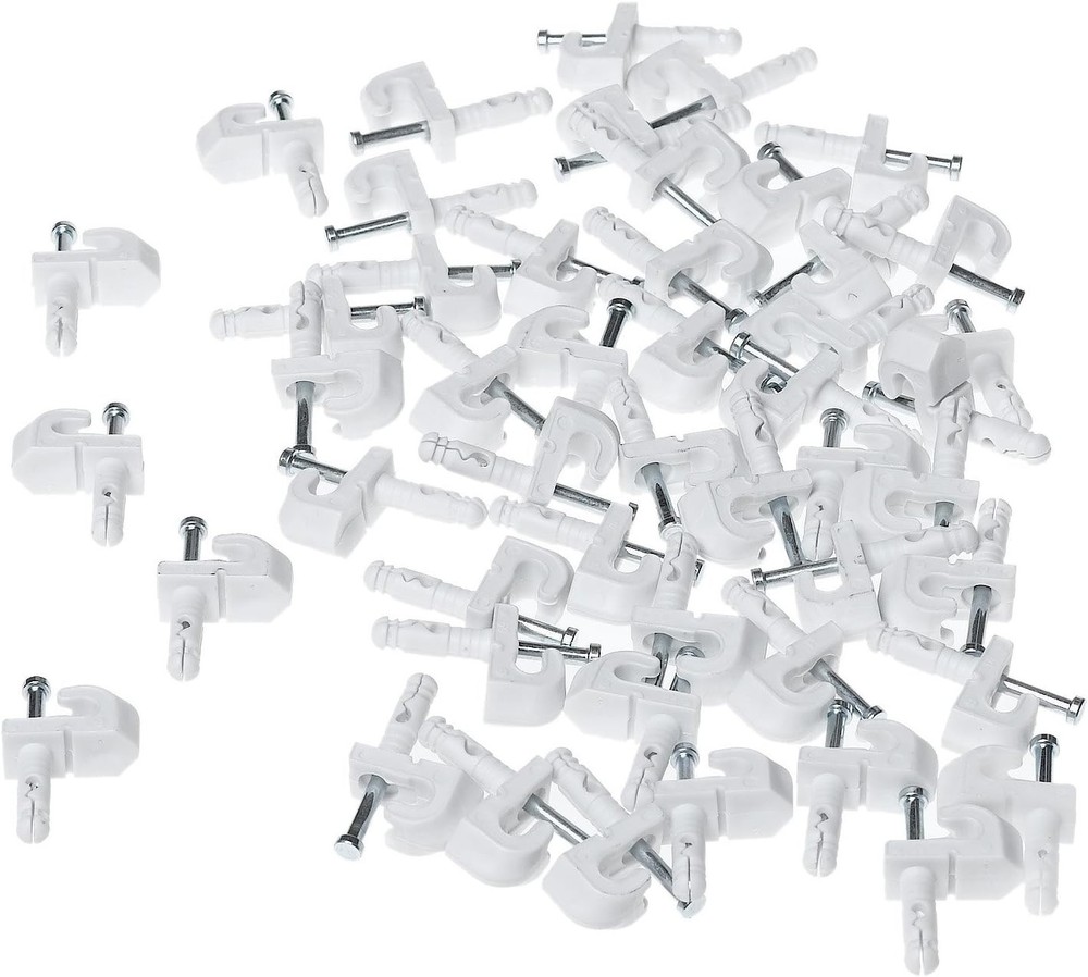 Easy-Install 48-Pack Wire Shelving Back Wall Clips - Secure Drywall Mounting