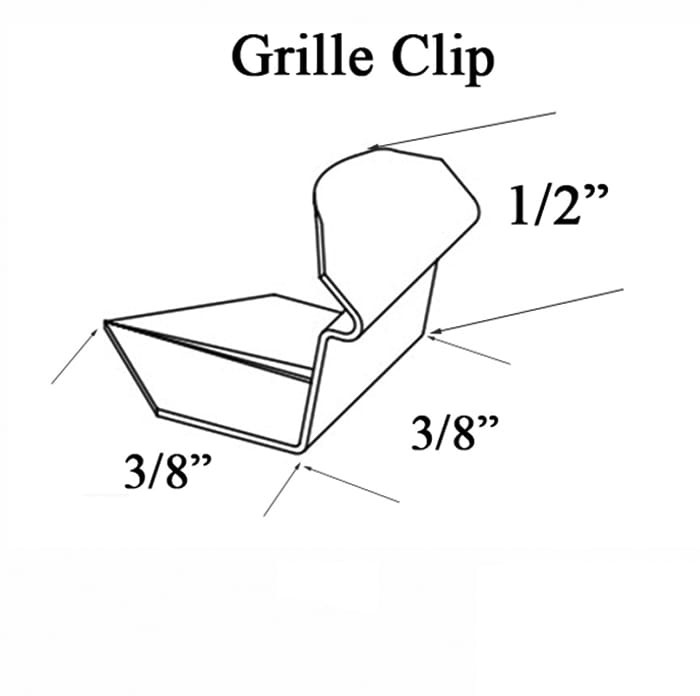 Weathershield Grill Clip #1201, 50-pack