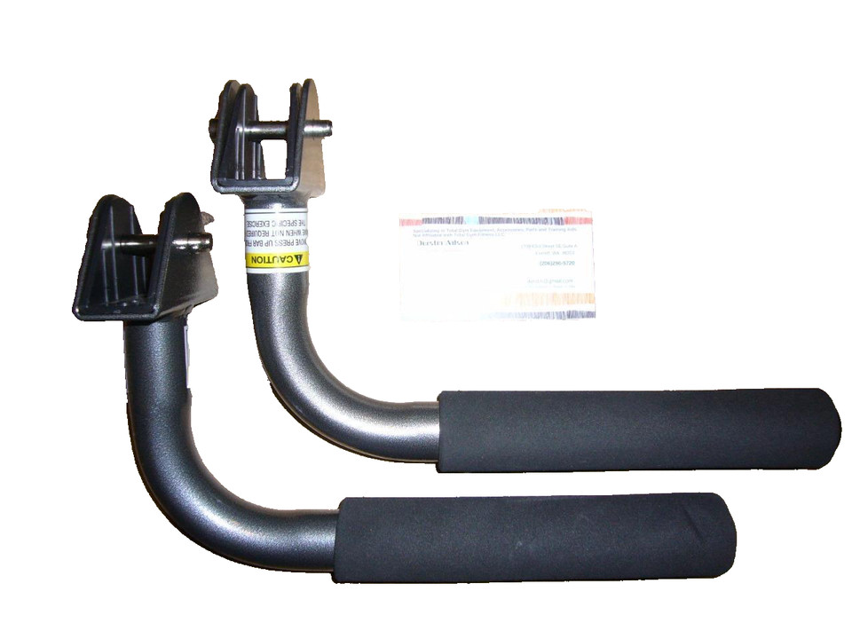 Total Gym Press Up Bars with Pins compatibility listed in the description