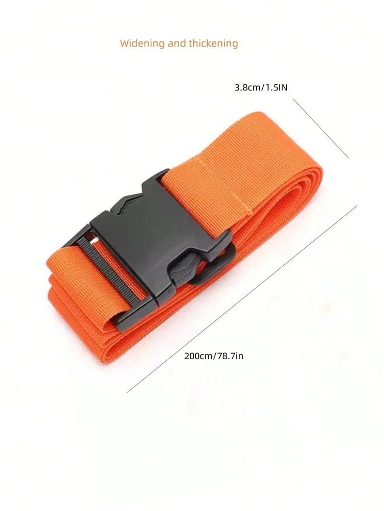 1PC Adjustable Heavy-Duty Luggage Strap Secure Quick-Release Buckle – Durable