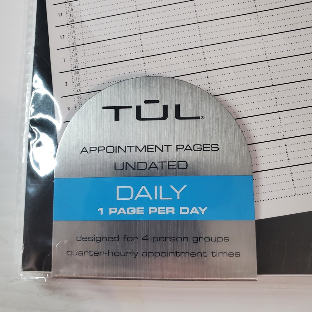 TUL Undated Daily Planner Appointment Pages 50 Sheets Custom Note Taking System