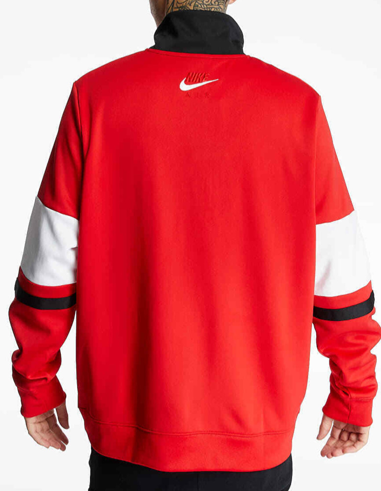 Nike Mens Air Pullover Jacket Medium Red White 1/4 Zip NWT CJ4836-657