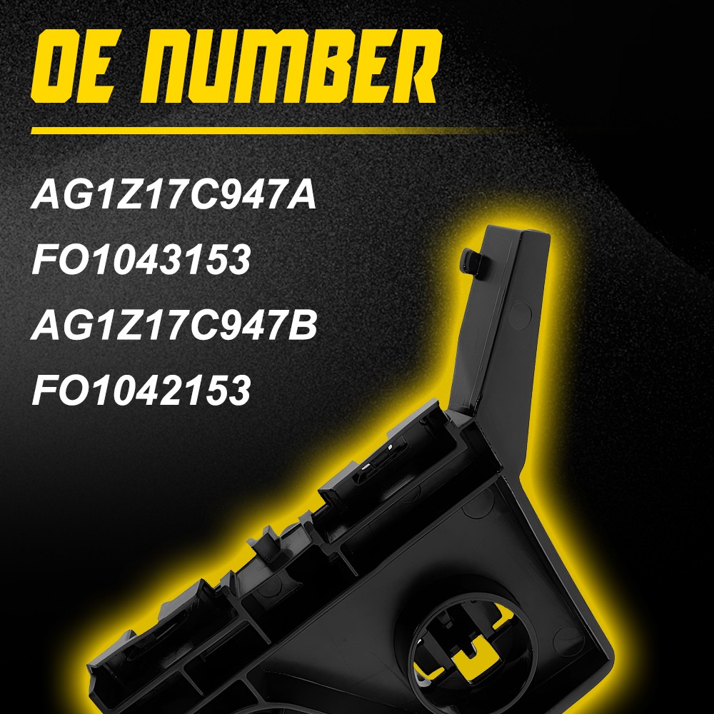 FRONT DRIVER & PASSENGER SET BUMPER SUPPORT BRACKETS FITS 2010-2019 FORD TAURUS