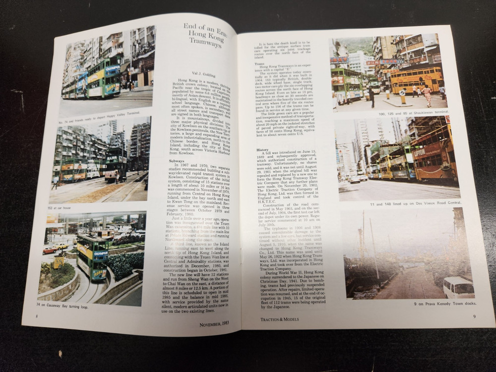 4 Issues of 1983 Traction & Models - Model Railroads