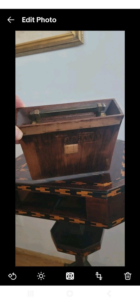 Game Table Antique with Hidden Draw Locks