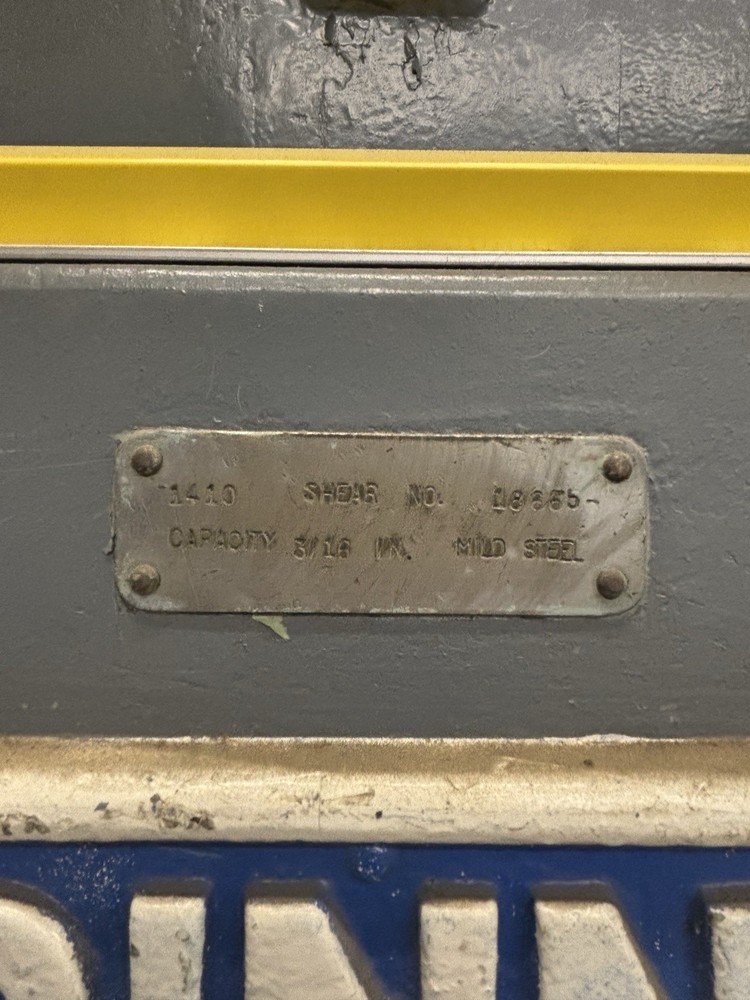 Cincinnati Shear Model 1410