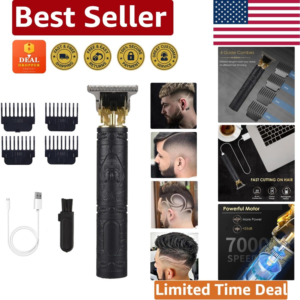 Professional Rechargeable Beard Trimmer with Ergonomic Design & Low Noise