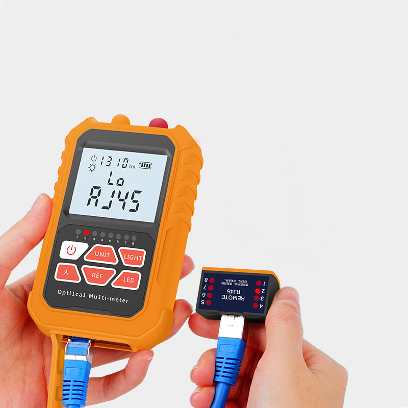 5KM Multi-functional Optical Power Meter Network Cable Test Tool with LED Light