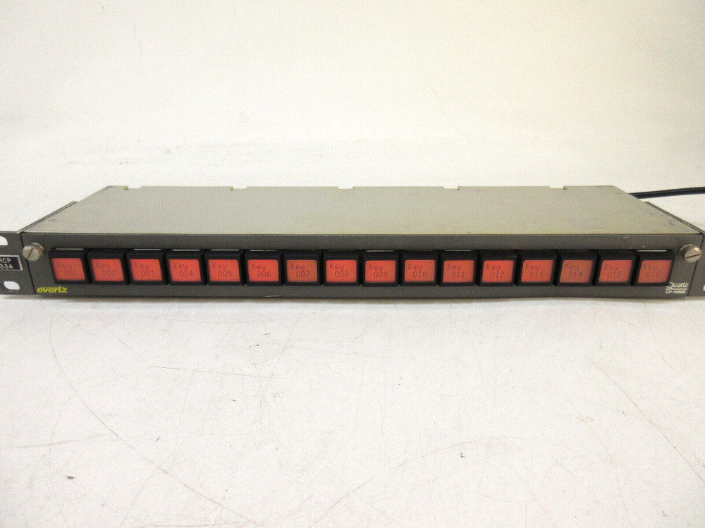 Evertz CP-1000E Intelligent Router Control Panel Routing Switch CP1000E