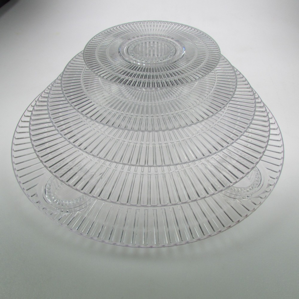 4 TIER CASCADE WEDDING CAKE STAND SPIRAL (STYLE R400-B)