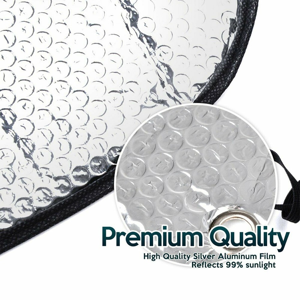 Fit Mini Aluminum Reflective Windshield Sun Shade Privacy Front Window Sunshade