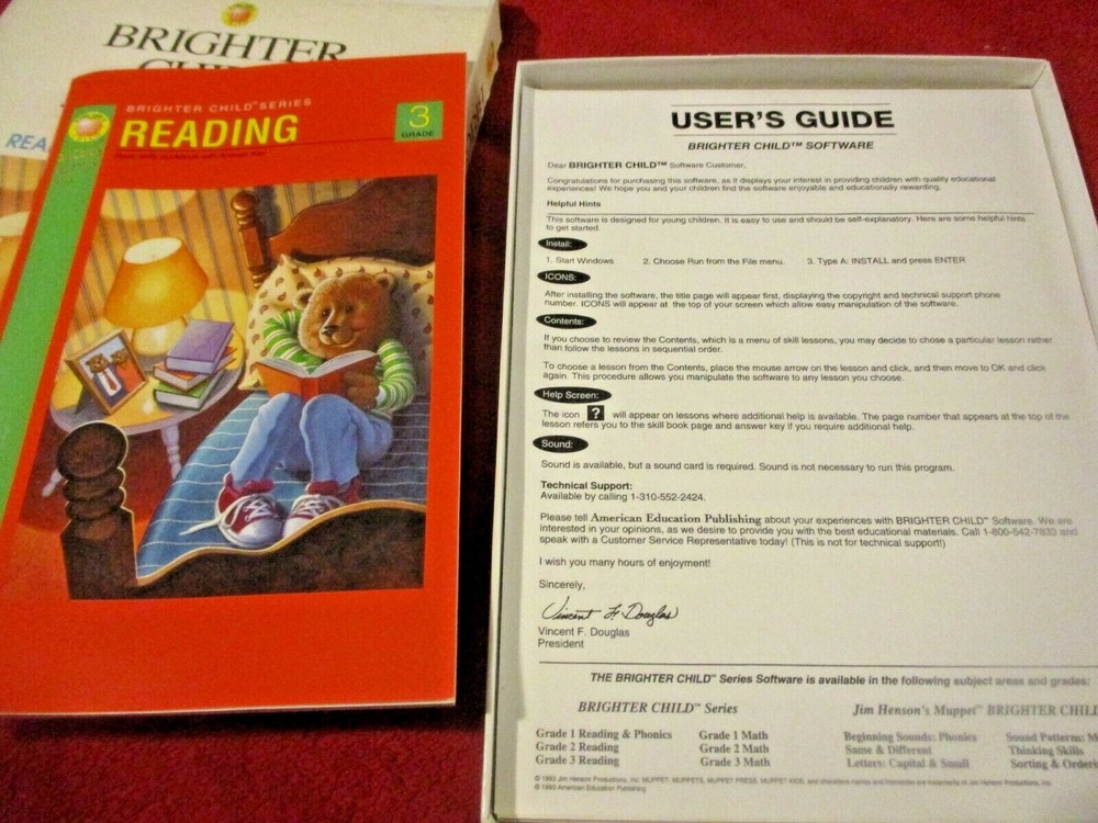 Vintage Better Child Software Reading Grade 3