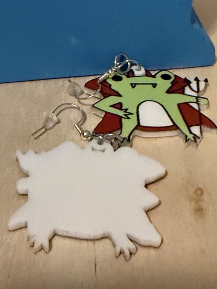 Frog Earring Charm Sterling