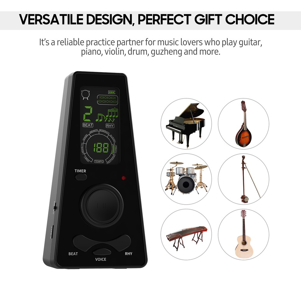 Electronic Digital Metronome with Timer Universal Electronic Metronome with F1V1