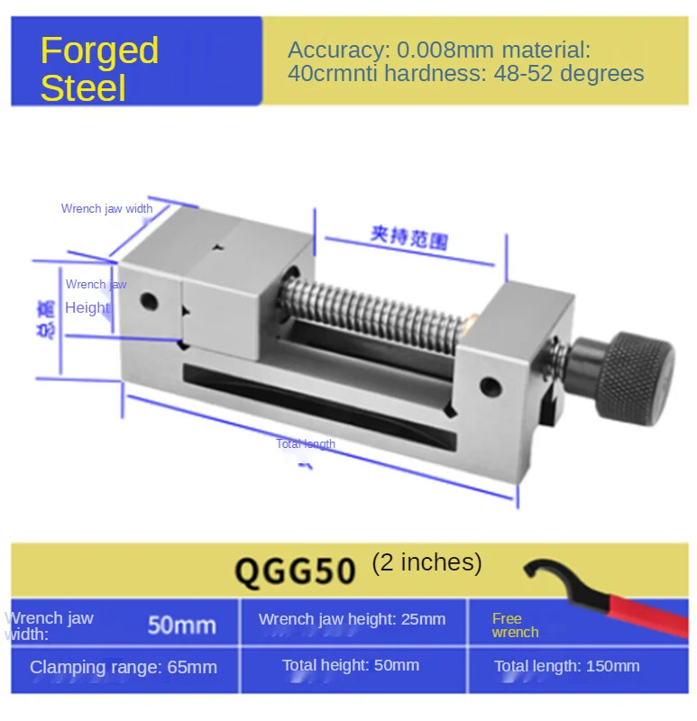 2 inch Milling Machine Edm Machine High precision Right Angle Vise Grinder