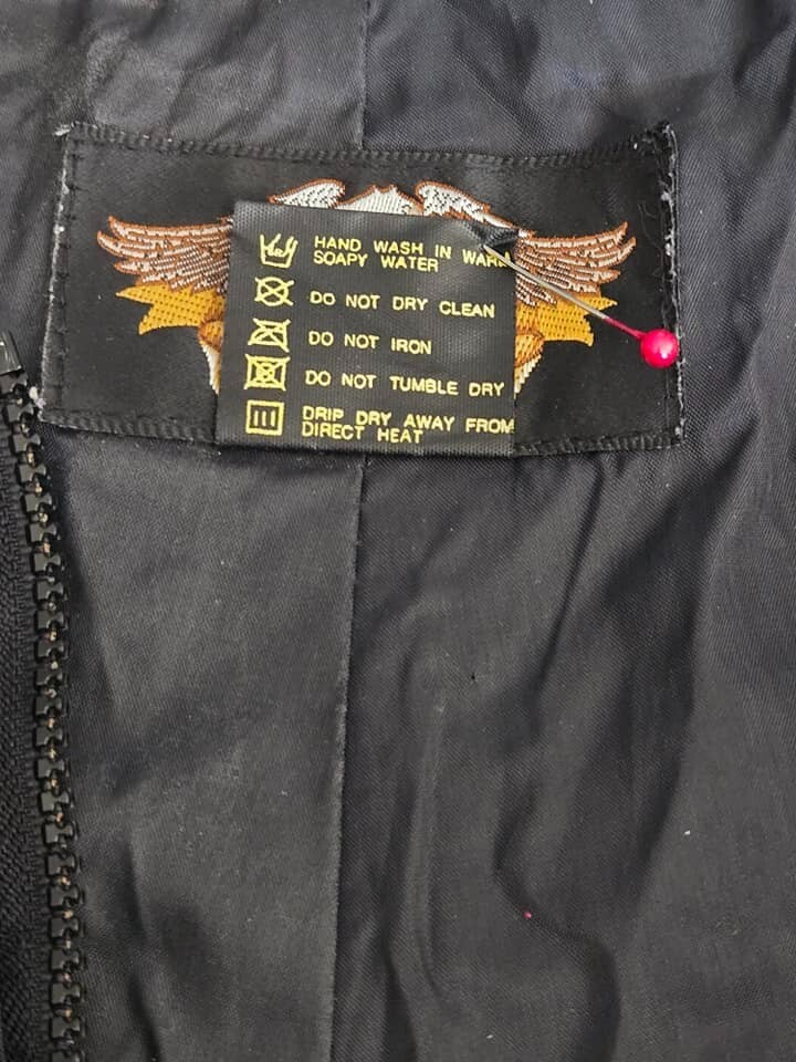 Size Large 2pc Harley Davidson Black Rain Suit
