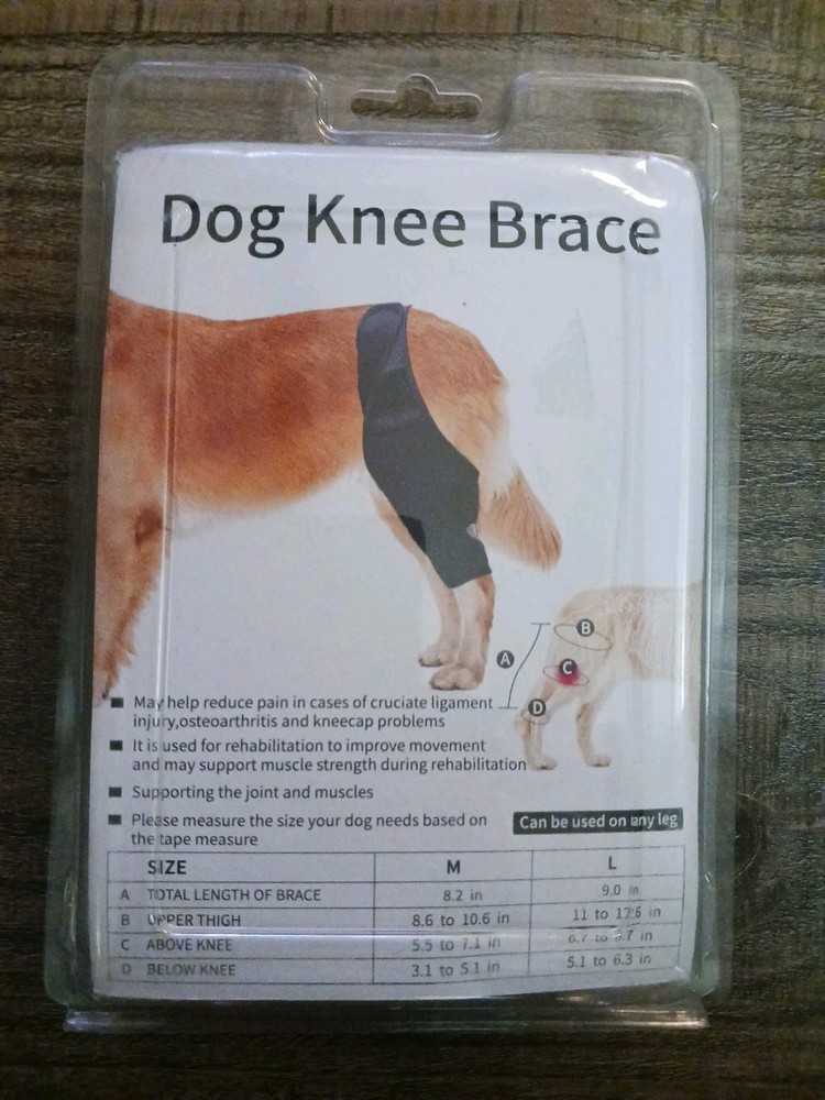 Knee Brace Dog Leg Cap Dislocation - Arthritis Keeps Joint Stable Medium  Large