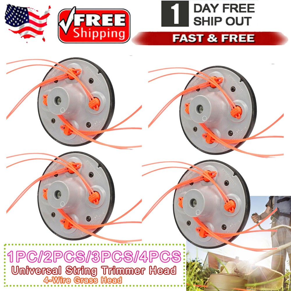 Trimmer Attachment Head Replacement String Grass Trimmer Line Universal 4 Weed