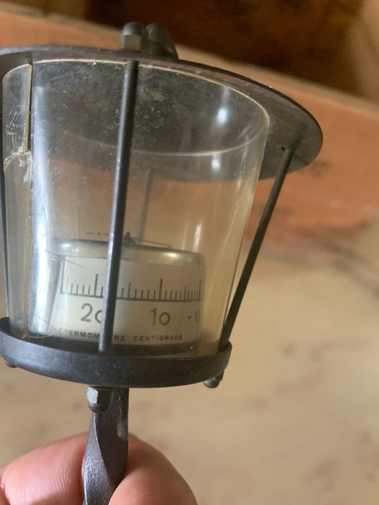 vintage THERMOMETER CENTIGRATE SWITZERLAND 19 CM