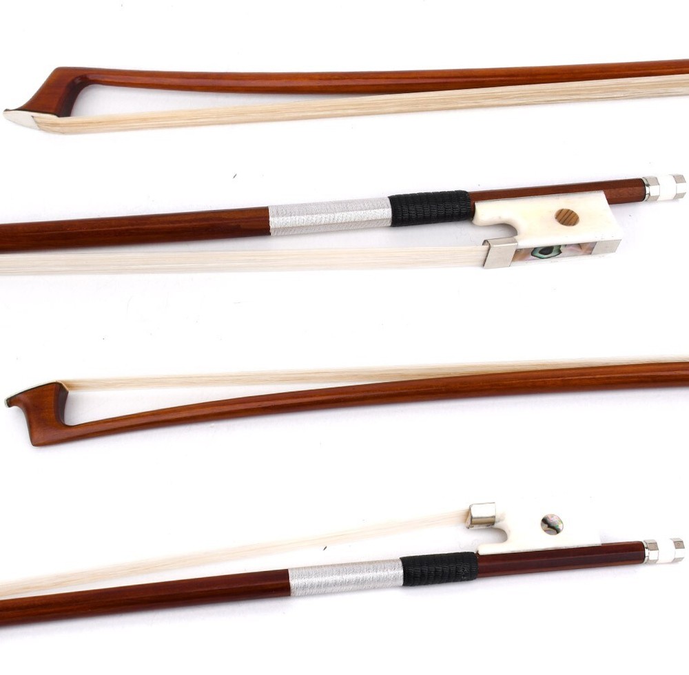 Pro Master Pernambuco Violin Bow 4/4 Special White Bone Big eye Frog Heavy 65g