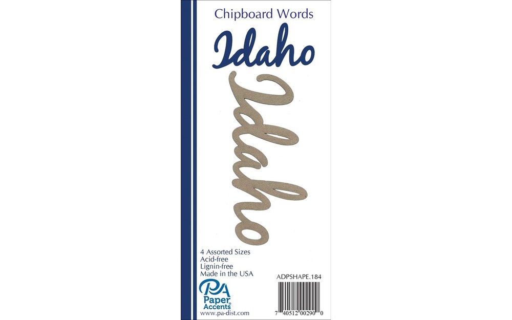 Chip Word 4pc Idaho Natural