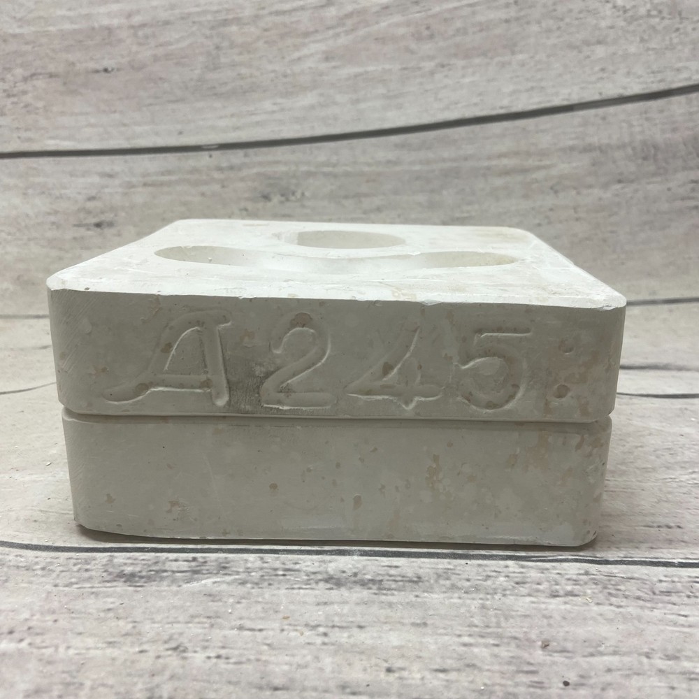 Atlantic Ceramic Casting Mold Disk + Round Half Balls #A245