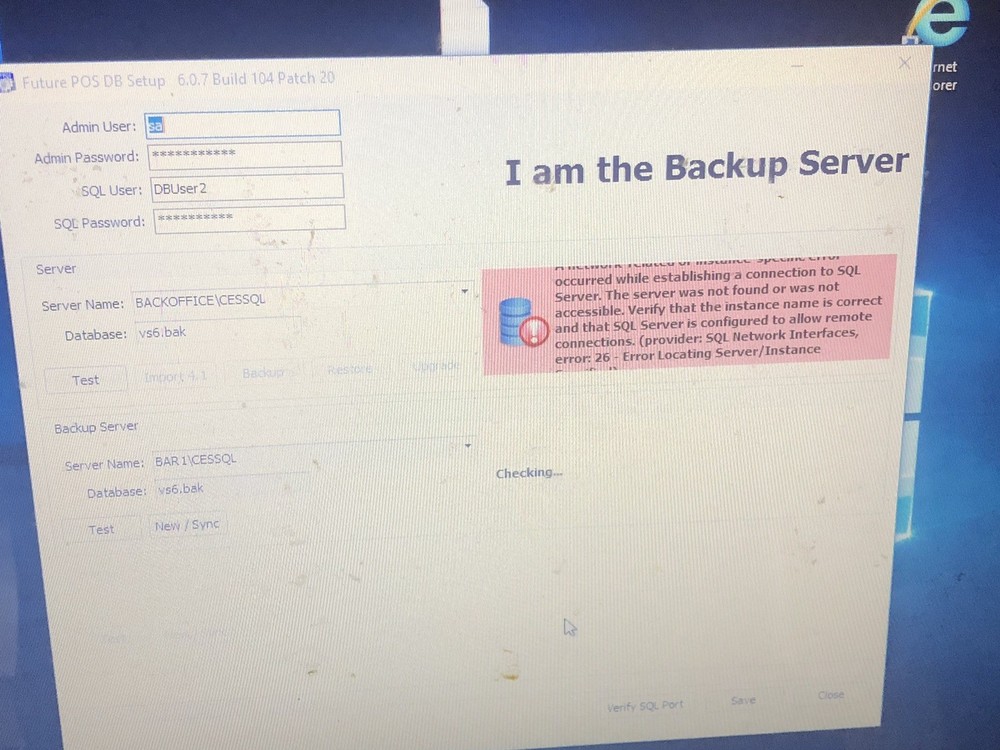 SAM4S SPT-7650 POS Touchscreen SERVER