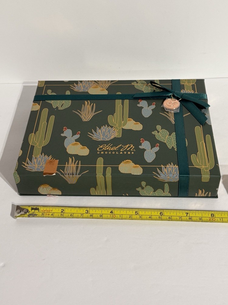 Ethel M. Chocolates Empty Candy Box Southwestern Cactus Design