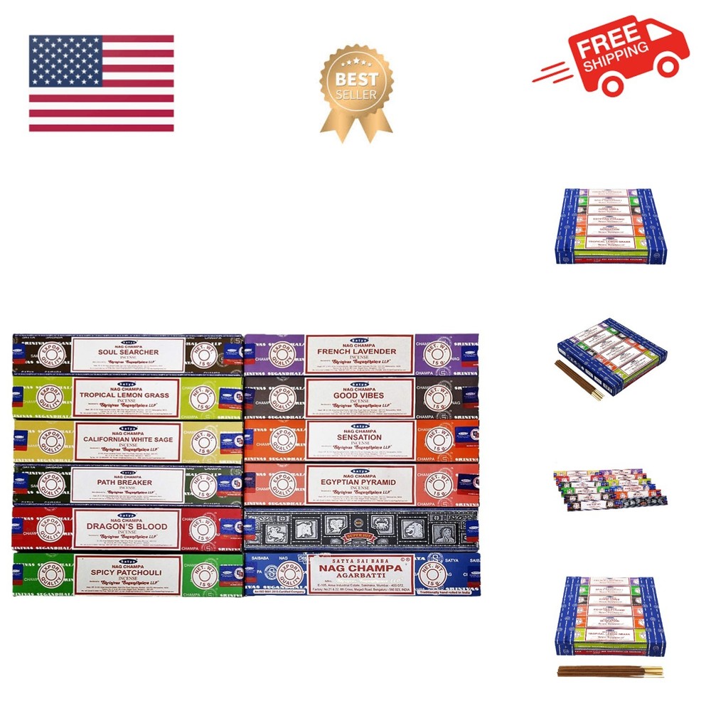 Satya 12 Pack Assorted Pack 15 Gram x 12 Packs 1ST