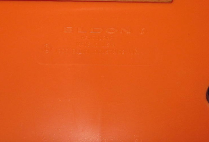 Vintage 1966 Eldon Hawthorne Orange Memo Note Pad Holder