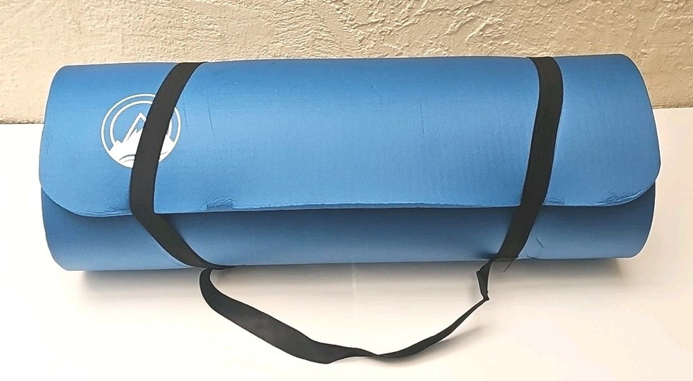 Foam Sleeping Pad, Lightweight Mat /w Carry Strap Wakeman Outdoors .75" Thick