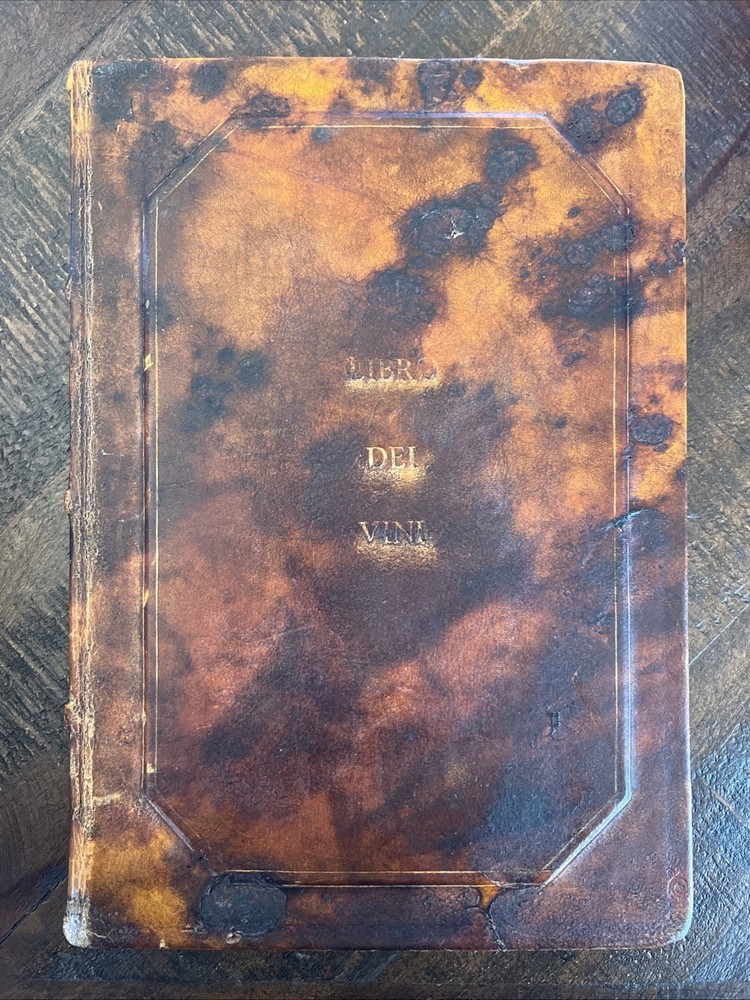 Genuine Leather Libro Del Vini Wine Journal