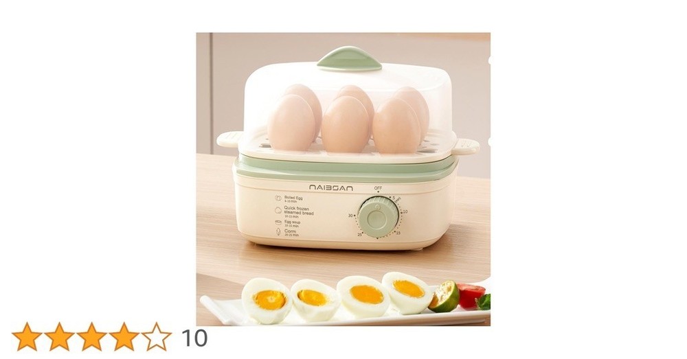 NAIBSCAN 16 EGG EGG COOKER stainless s double stack green NEW SAVE $11