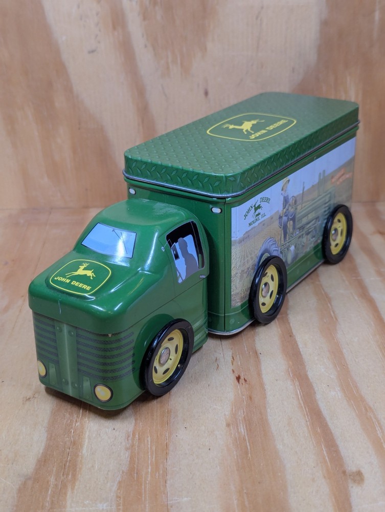 John Deere Tractor Grain Truck Tin Container