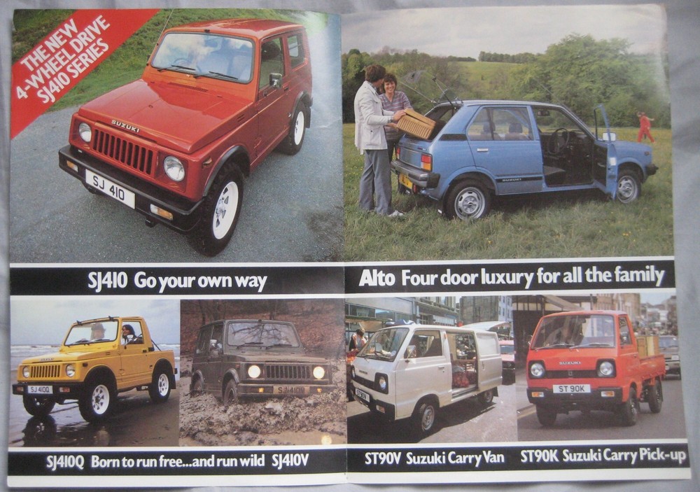 1982 Suzuki range Brochure