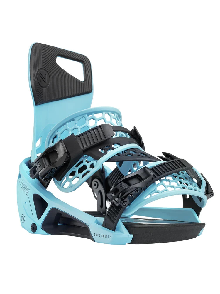 NIDECKER SUPERMATIC SNOWBOARD BINDINGS - ESCAPE CYAN - 2025