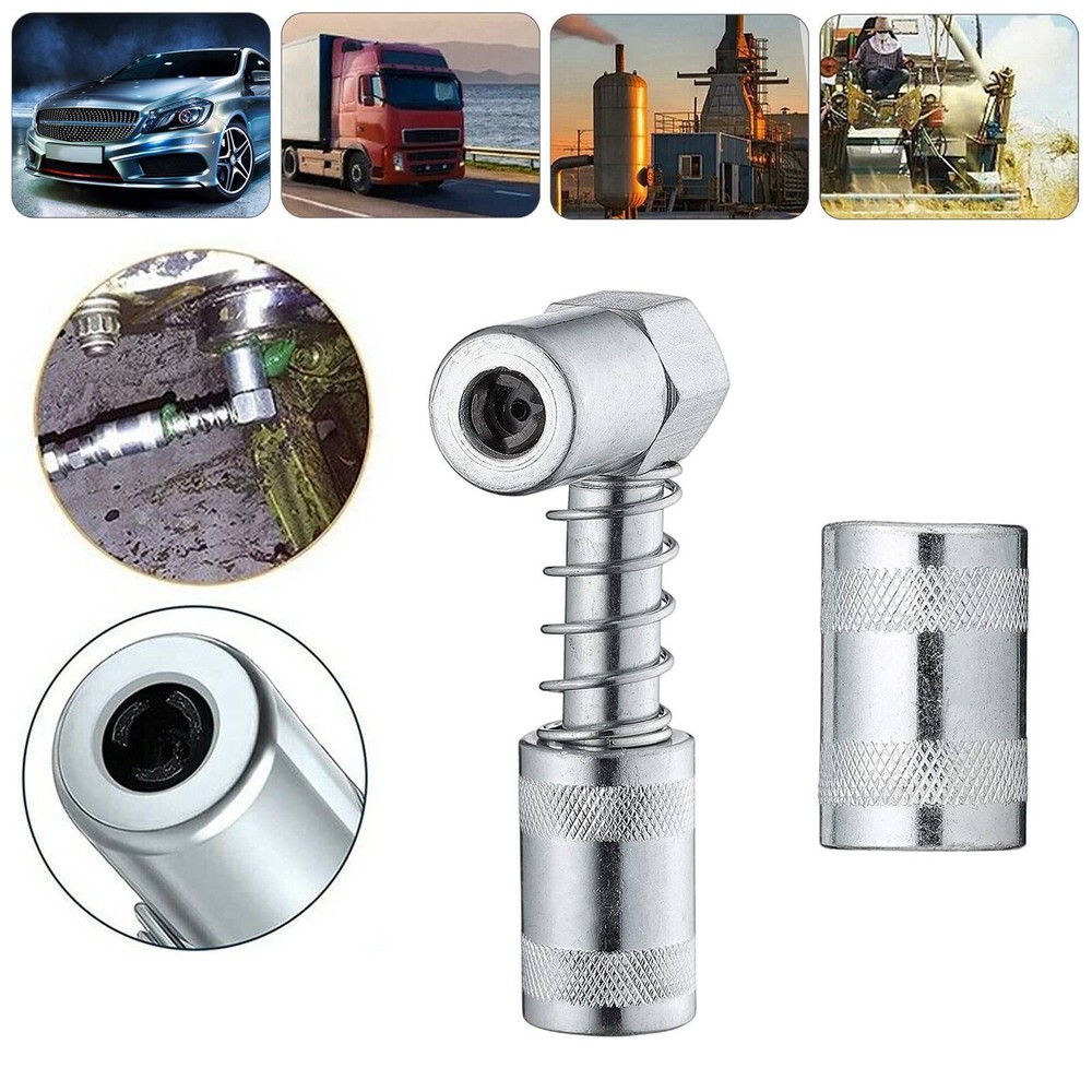 Grease Nozzle Adapter Grease Gun- Accessory 90 Degree Grease Coupler Adapter