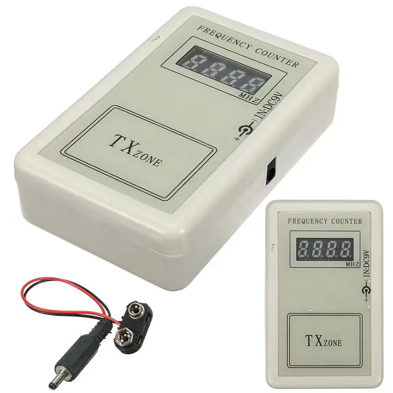 DC7.5-10V Frequency Counter Detector 250-450MHZ Transmitter Frequency Meter