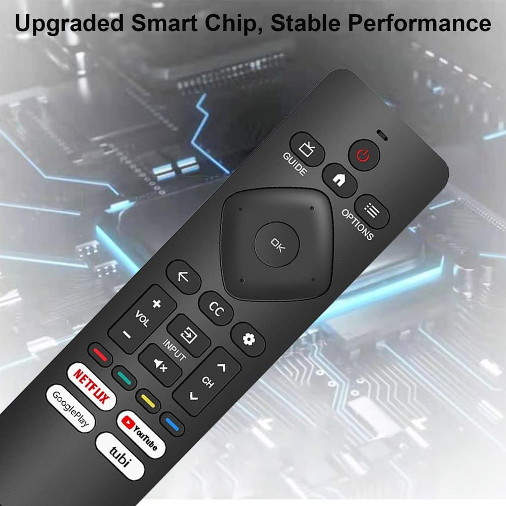 Remote Control Replacement for Philips Google/Android Smart TV, Universal and No