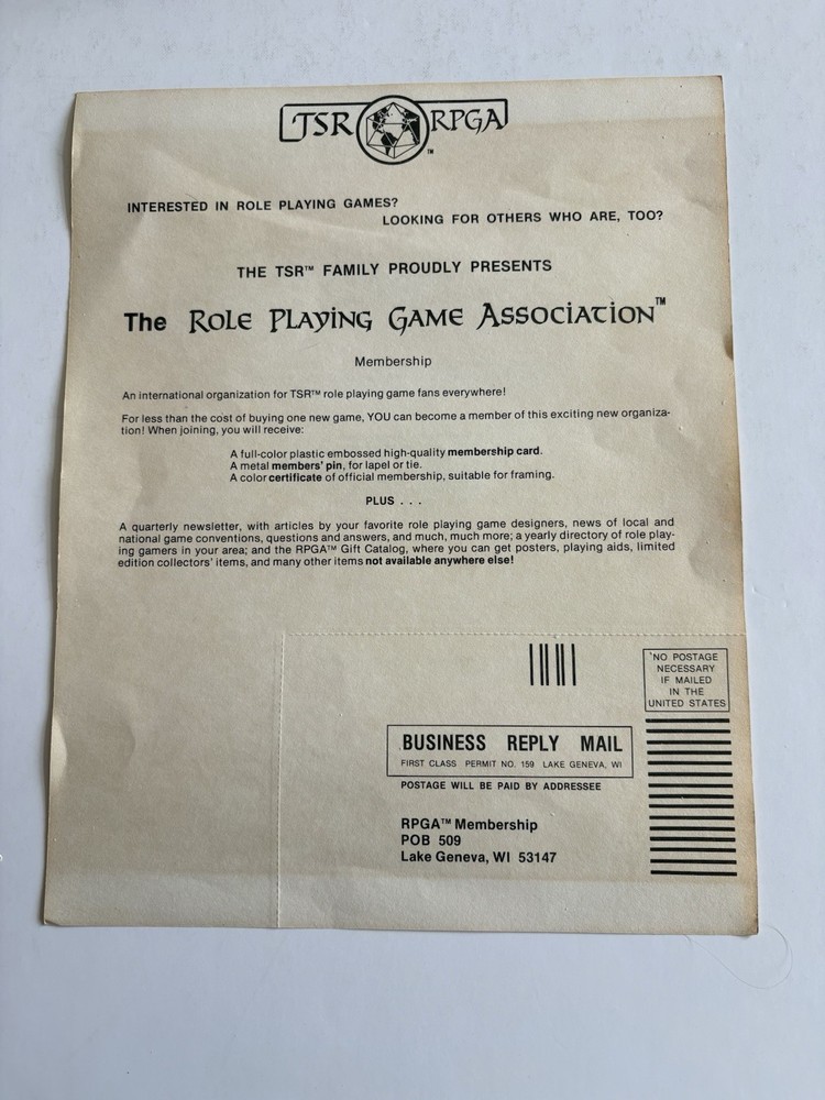 Dungeons and Dragons Basic Set TSR 1981