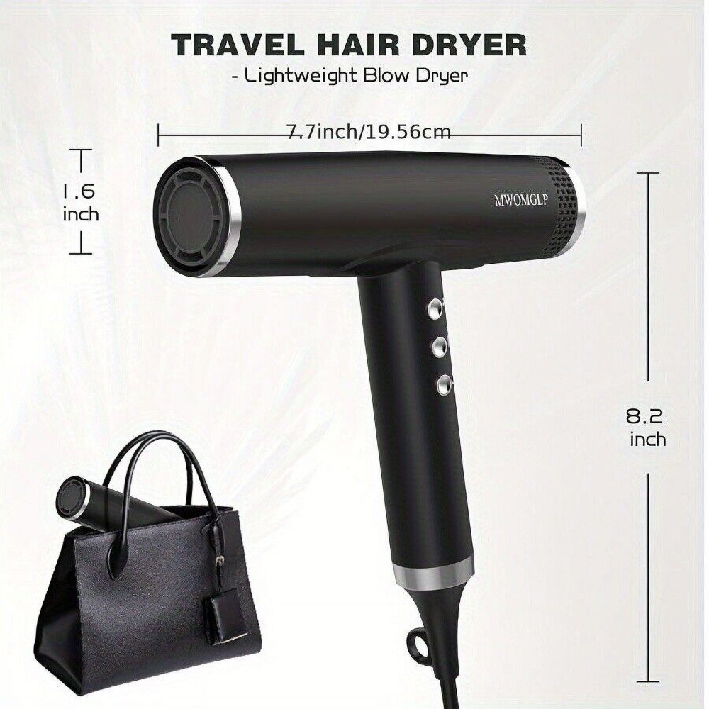 1450W Professional Ionic Hair Dryer with Diffuser High Speed Brushless Motor
