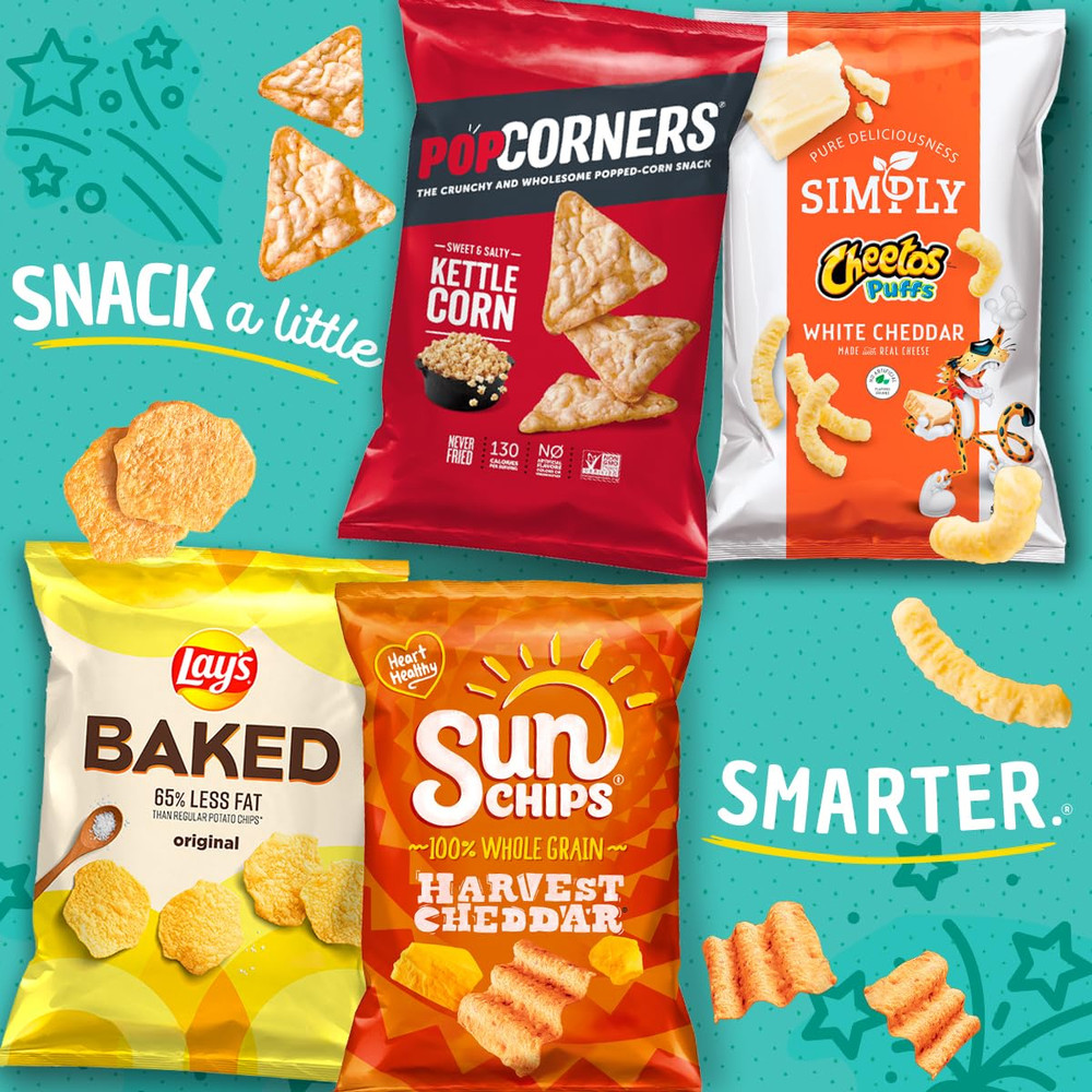 Sunchips Multigrain Chips, Harvest Cheddar, 40 Count