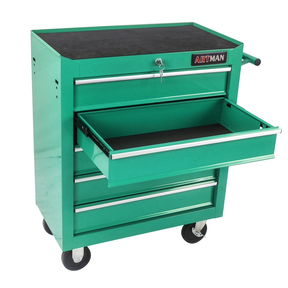 5-Drawer Tool Chest, Garage Storage Cabinet w/ 4 Wheels & Locking System