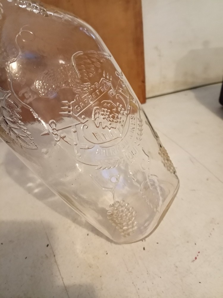 Vintage Decorative Garrett Wine Bottle Tall Quart